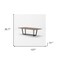 Homeroots 107" Walnut And Black Rectangular Geo Trestle Wood Dining Table 487371 - alternate 2