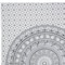 Homeroots 80" X 56" Black And White Mandala Cotton Hanging Tapestry 397188 - alternate 3