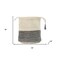 Homeroots 19" White Jute Basket 704896 - alternate 3