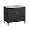 James Martin Vanities Myrrin 36" Vanity, Carbon Oak, w/ 3 CM Tajnar Eclos Top 485-V36-CBO-3TJR - alternate 3