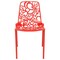 Leisuremod Modern Devon Aluminum Chair, Red DC23R - alternate 3