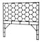 Bali & Pari Revonda Bohemian Black Rattan Queen Size Standalone Headboard 251-13861-ZORO - alternate 1