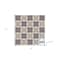 Homeroots 7" X 7" Light Grey And Cream Orchid Peel And Stick Removable Tiles 390746 - alternate 3