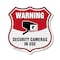 Signmission Video Surveillance Shield Sign Warning S, 12 Inch X 12 Inch, Plastic Sign SHI-P-12-468 - alternate 1