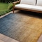 Homeroots 9' X 12' Gold Ombre Washable Indoor Outdoor Area Rug 563716 - alternate 1