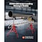 Vevor VEVOR V Head Pipe Stand 1/8-12 inch Capacity 24"-42" Adjustable Height 2500 lbs 1107B V-Head - alternate 4