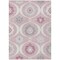 Homeroots 3' X 5' Pink Blush And Gray Medallion Washable Indoor Outdoor Area Rug 589632 - alternate 3