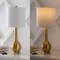 Jonathan Y Tyler 24" Modern Classic Gourd Iron LED Table Lamp w/Pull-Chain w/Dual USB Charging Port, Brass, 2PK JYL1127C-SET2 - alternate 3