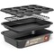 Bakkenmaster Bakken 4-Piece Nonstick Carbon Steel Bakeware Set, Stackable, Dishwasher & Oven Safe Black BAK4PCBLK44 - alternate 1