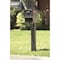 Solar Group Architectural Mailboxes Gentry Classic Plastic Post Mount Black Mailbox GGC1B00AM - alternate 2