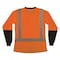 Ergodyne Hi-Vis Shirt, 2XL, Orange, Long Sleeve 22346 - alternate 2