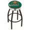Holland Bar Stool Co 30" Blk Wrinkle Marshall Swivel Bar Stool, Chrome Ring L8B3C30Mrshll - alternate 1