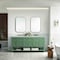 James Martin Vanities Breckenridge 72'' D Vanity, Smokey Celadon w/ Victorian Sil Top w/FreePower Wireless Charger 330-V72-SC-FVSL - alternate 5