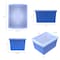 Storex 4 Gallon Storage Bin with Lid, Blue 61412U06C - alternate 3