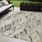 Homeroots 5' X 8' Taupe Ivory And Brown Geometric Washable Indoor Outdoor Area Rug 589249 - alternate 1