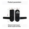 Wrightmaster 5-in-1 Aluminum Smart Pad Lock with App Control, Fingerprint, IC Card, Auto-Lock & Anti-Theft Alarm ZR-H5 - alternate 3
