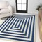 Jonathan Y Bandol Modern Classic Mitre Stripe Navy/Ivory 3 ft. x 5 ft. Area Rug MOH211D-3 - alternate 2