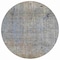 Homeroots 8' Taupe And Ivory Round Abstract Washable Indoor Outdoor Area Rug 631079 - alternate 2