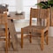Bali & Pari Prita Bohemian Paper Loom and Natural Mahogany Wood Dining Chair 249-13884-ZORO - alternate 2