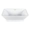 Kingston Brass 66-Inch Acrylic Oval Rectangular Double Ended Pedestal Tub with Drain, No Faucet Drillings VTSQ663124C422 - alternate 1