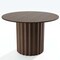 Homeroots 46" Brown Wood Pedestal Base Round Top Dining Table 720937 - alternate 2