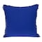 Homeroots 24" Blue and White Striped Cotton Throw Pillow With Fringe 529343 - alternate 4