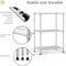 Factory 2U Wire Shelving Unit, 12inD x 18inW x 26inH, 3 Shelves, Light Duty 133 lbs Per Shelf, Chrome 803962 - alternate 2