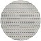 Homeroots 8' Silver And Gray Round Striped Washable Indoor Outdoor Area Rug 610566 - alternate 3