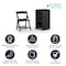 Flash Furniture HERCULES Kids Black Resin Folding Chairs with Black Vinyl Padded Seat, 10PK 10-LE-L-1K-BK-GG - alternate 3