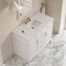 James Martin Vanities Bellshire 48" Sgl Vanity, Bright White w/ 3 CM Siberian Silestone Top w/FreePower Wireless Charger 660-V48-BW-FSFR - alternate 6