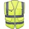 Neiko Safety Vest with Pockets, 7 Pocket, High Visibility Vest, Reflective Strips, Zipper Front 4X-Large 53998A - alternate 1