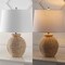 Jonathan Y Nora 22" Rustic Coastal Rattan Globe LED Table Lamps, Brown, 2PK JYL4050A-SET2 - alternate 4