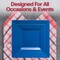 Smarty Had A Party 9.5" Midnight Blue Square Plastic Dinner Plates (120 Plates), 120PK 6819-CASE - alternate 1