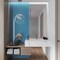 Apollo Tile Sapphire Blue 0.6 in x 12 in Glass Glossy Pencil Liner Tile Trim 0.5 sqft/case, 10PK T88042-15A - alternate 2