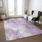 Homeroots 5' X 8' Lavender And Ivory Abstract Washable Indoor Outdoor Area Rug 617783 - alternate 4