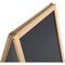 M&T Displays Rustic Wood 18.1x26.5 Inch Double Sided Chalkboard A-Frame UWOD004668X2000 - alternate 4