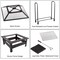 Pure Garden 6-Piece Fire Pit Table and Firewood Rack 50-155R - alternate 4