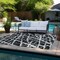 Homeroots 9' X 12' Black and White Abstract Washable Non Skid Indoor Outdoor Area Rug 559242 - alternate 5