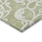 Homeroots 5' X 8' Sage And Ivory Damask Washable Indoor Outdoor Area Rug 614396 - alternate 4