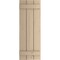 Ekena Millwork Rustic Three Board Joined Board-n-Batten Knotty Pine Faux Wood Shutters, 16 1/2W x 48H, PR SHUBJS16X48KPPR - alternate 4