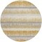 Homeroots 8' Gold Copper And Gray Round Striped Washable Indoor Outdoor Area Rug 598348 - alternate 3