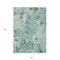 Homeroots 3' X 5' Teal Blue Green And Ivory Abstract Washable Indoor Outdoor Area Rug 587854 - alternate 3