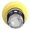 Schneider Electric Mushroom push button head 40mm, Harmony XB4, metal, yellow, 22mm, latching push pull ZB4BT5 - alternate 2