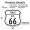 Signmission Texas Route Marker Shield Sign Us 66, 12 Inch X 12 Inch, Plastic Sign SHI-P-12-466 - alternate 2