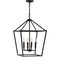 Jonathan Y Pagoda 16" 4-Light Classic Traditional Metal Cage Lantern LED Pendant, Oil Rubbed Bronze JYL7437A - alternate 2