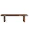 Homeroots 68" Dark Brown Solid Wood Dining Bench 522083 - alternate 1