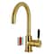 Kingston Brass Single-Handle Vessel Sink Faucet, Brushed Brass LS8233DKL - alternate 1
