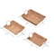 Happimess Rowan Hand-Woven Hyacinth Rectangular Decorative Basket Trays with Handles, Natural (Set of 3), 3PK TRY2000A-3SET - alternate 3