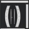 Vdomdoors Metal Double Doors Deux 6500 Black Enamel Frosted Glass 1 Sidelight and Top Transom Entry Modern Pa DEUX6500DEXD-BLK-W72+16xH80+16-RH-I - alternate 1