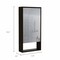 Homeroots 18" Black Wood Floating Double Door Bathroom Vanity And Medicine Cabinet With Mirror 478206 - alternate 2
